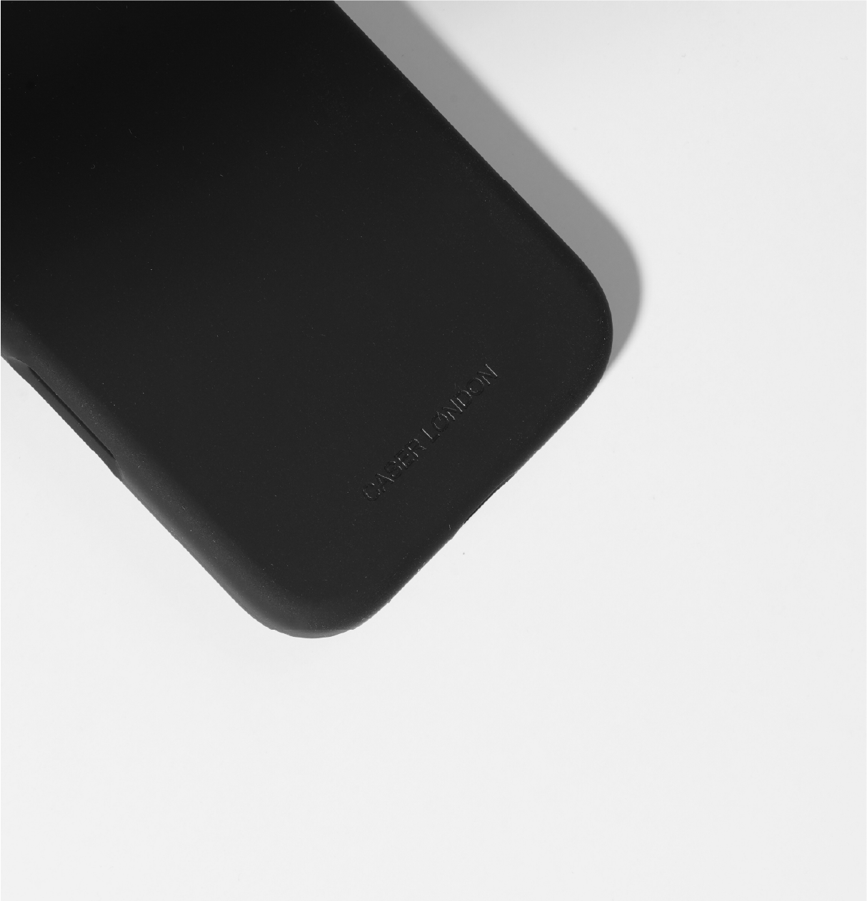 Black liquid silicone iphone 16 pro case with magafe charging ring