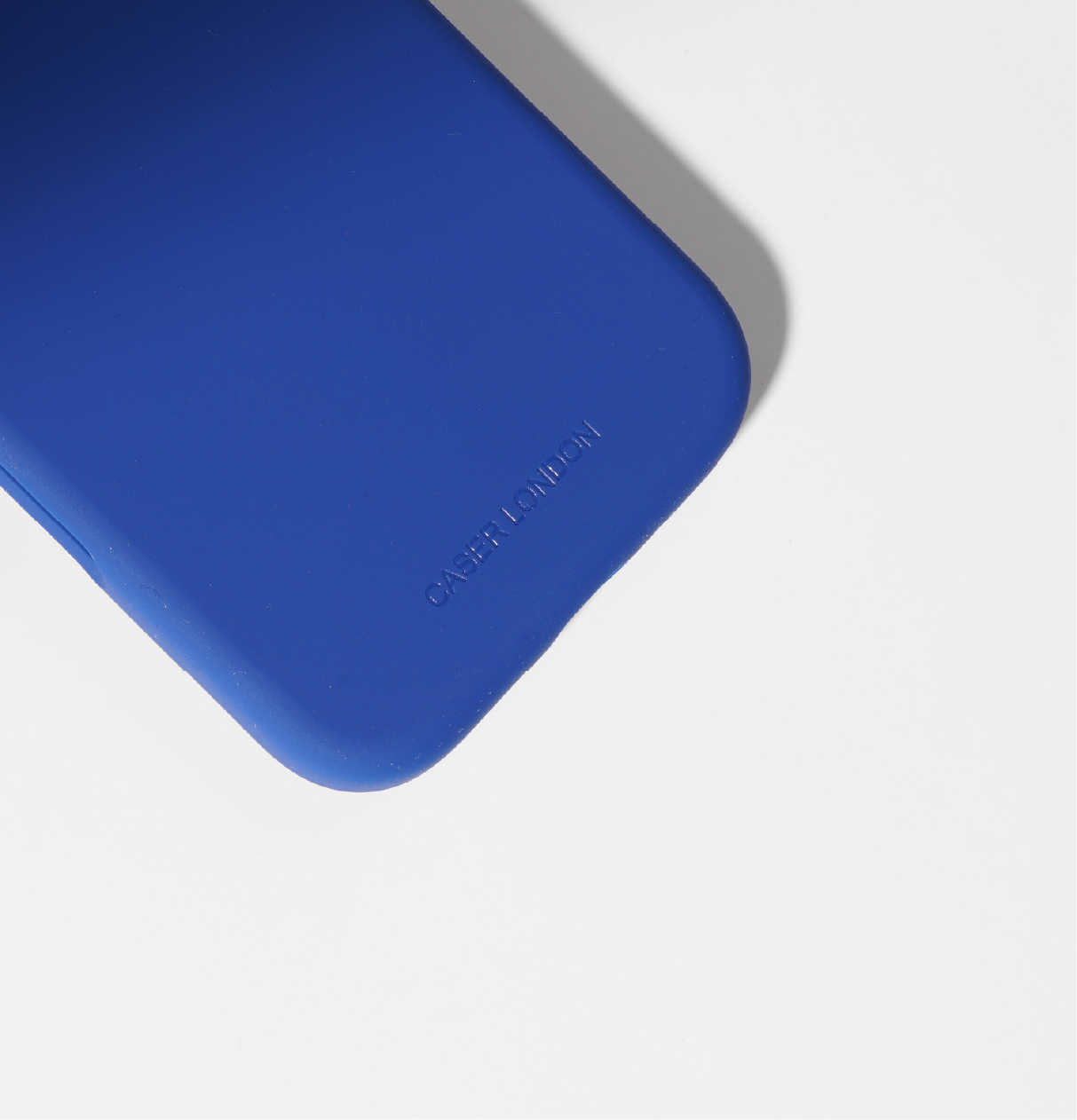 Blue liquid silicone iphone 16 pro case with magafe charging ring