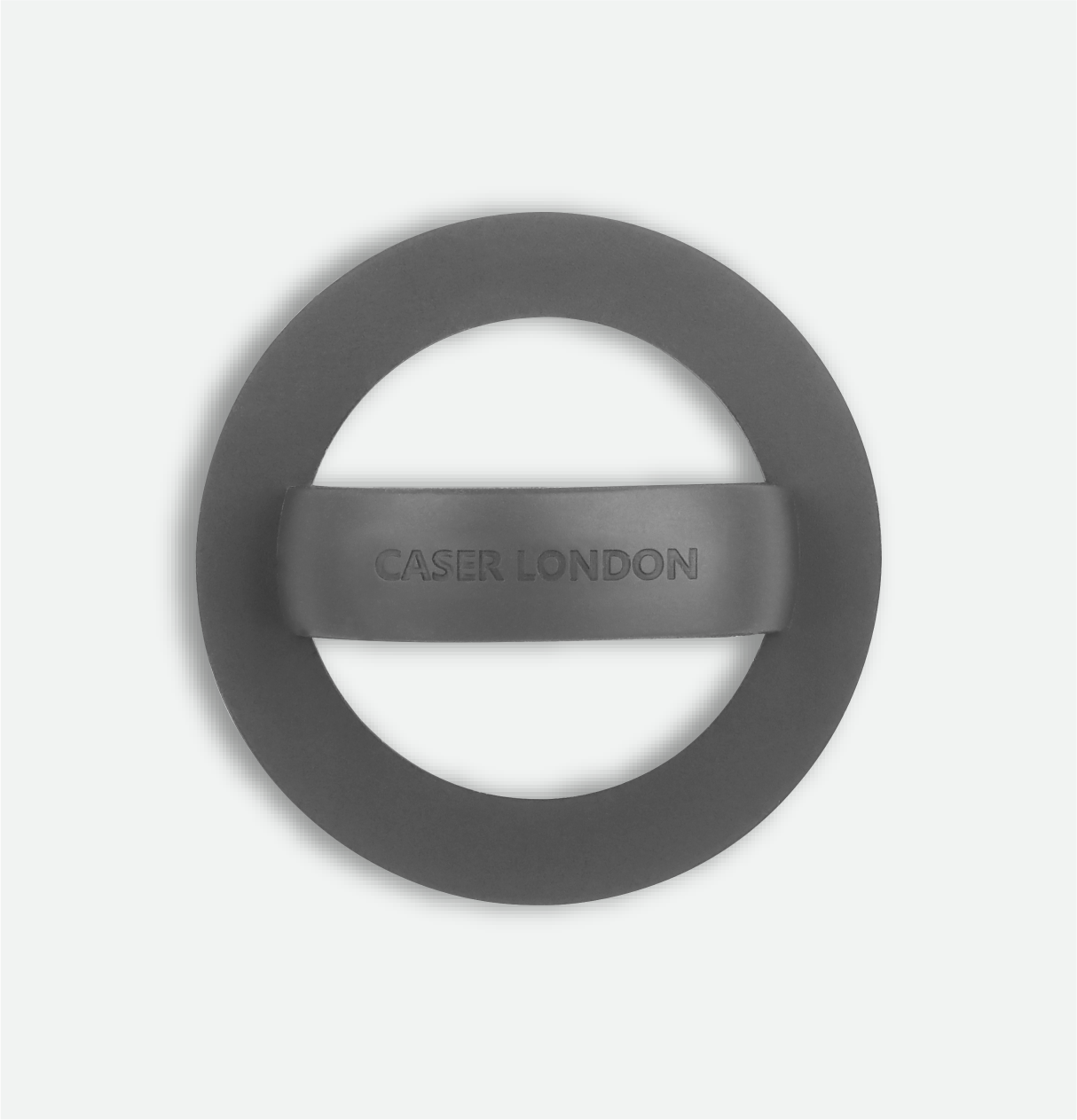 CASER LONDON premium grey magnetic liquid silicone phone grib 