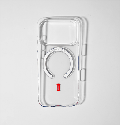 Clear_iphone_17_pro_case_with_telephone_box_icon_and_blue_magsafe_charging_ring